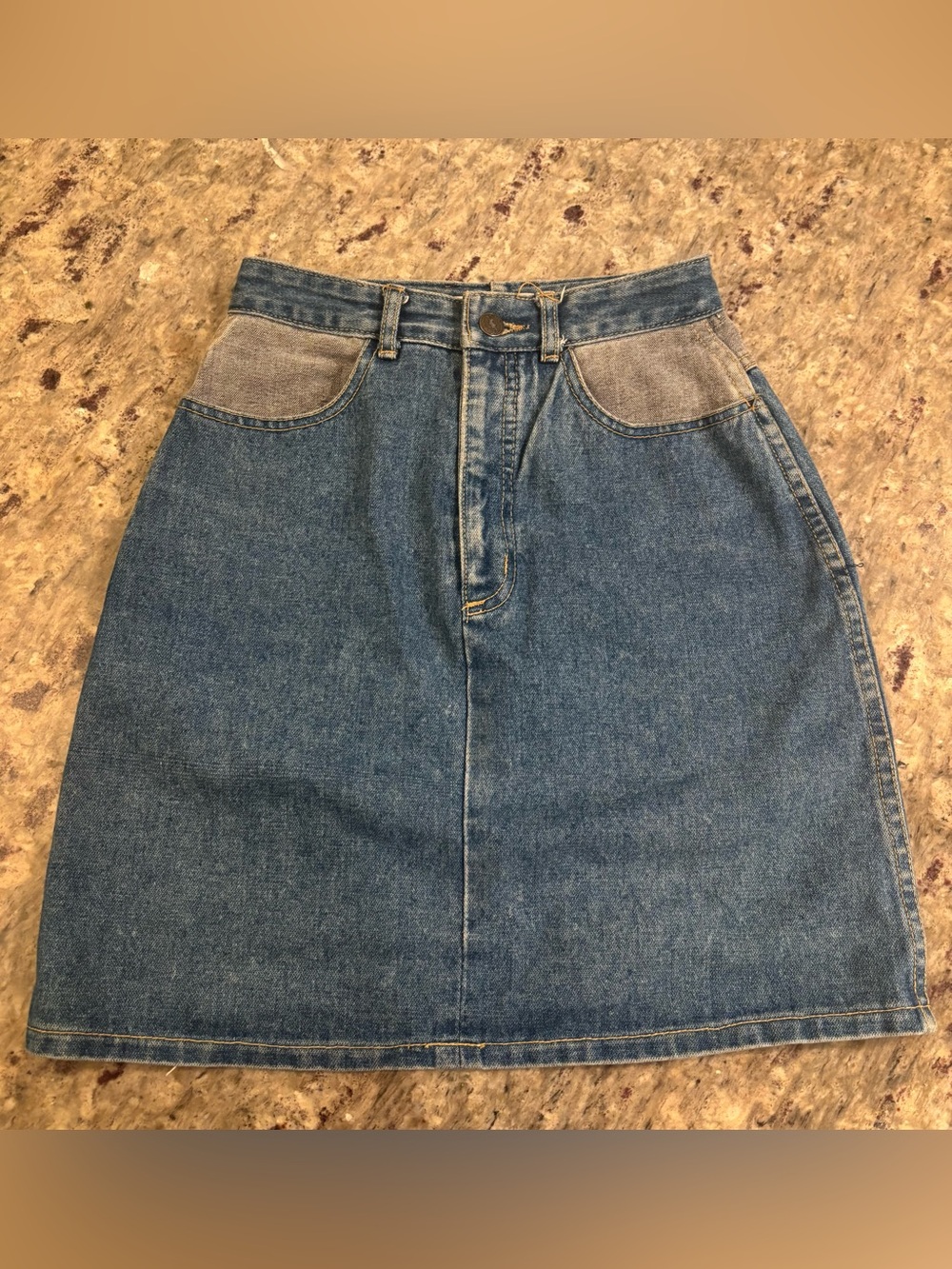 vintage Sam & Max USA high-waisted denim mini skirt